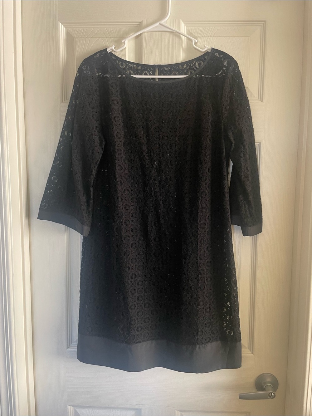 Laundry By Shelli Segal Black Lace Shift Dress